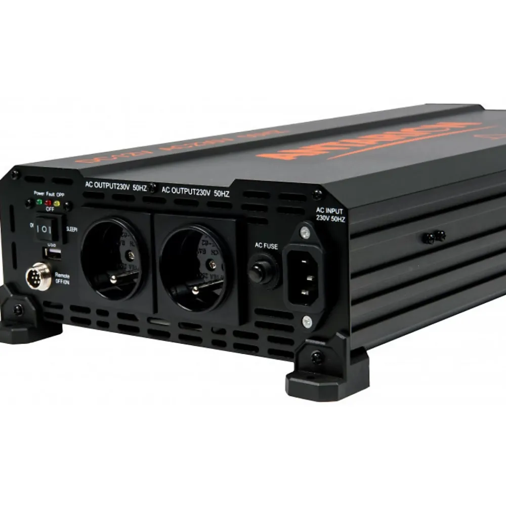 Antarion Transformateur, Convertisseur Et Chargeur Usb-Convertisseur de tension Pur Sinus 3000W 12V230V Camping-Car