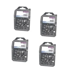 D-Work 4 Coques de 25 Ecrous Borgnes M12 mm - DIN 1587 - Inox A2 -