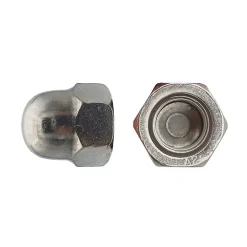 D-Work 4 Coques de 25 Ecrous Borgnes M12 mm - DIN 1587 - Inox A2 -