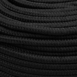 Vidaxl Corde, Fil Et Ficelle-Corde de bateau Noir complet 10 mm 50 m Polypropylène