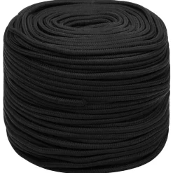 Vidaxl Corde, Fil Et Ficelle-Corde de bateau Noir complet 10 mm 50 m Polypropylène