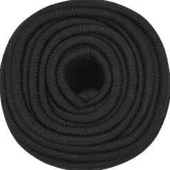 Vidaxl Corde de bateau Noir complet 14 mm 50 m Polypropylène