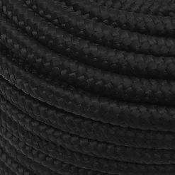 Vidaxl Corde de bateau Noir complet 14 mm 50 m Polypropylène