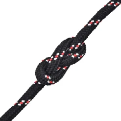 Vidaxl Corde de bateau Polypropylène 18 mm 50 m Noir