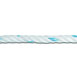 Diall Corde polypropylène 20mm Blanche fil bleu au mètre