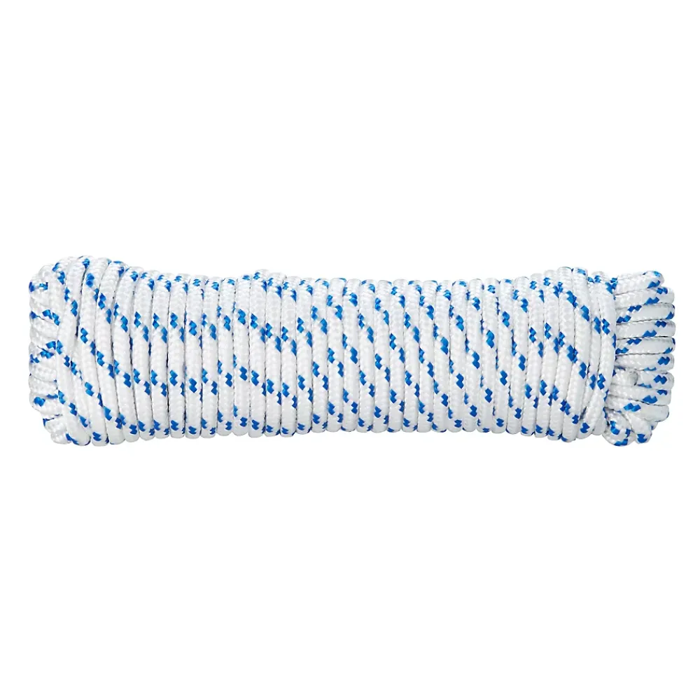 Diall Corde, Fil Et Ficelle-Corde torsadée en polypropylène blanche et bleue ø5mm, 20 m