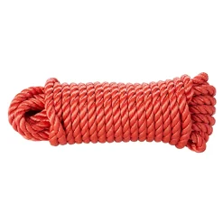 Diall Corde, Fil Et Ficelle-Corde torsadée en polypropylène rouge ø14 mm, 7.5 m