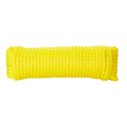 Diall Corde torsadée en polypropylène jaune ø8 mm, 15 m