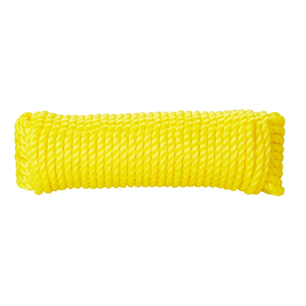 Diall Corde torsadée en polypropylène jaune ø8 mm, 15 m