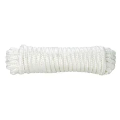 Diall Corde, Fil Et Ficelle-Corde tressée en nylon blanc ø8 mm, 10 m