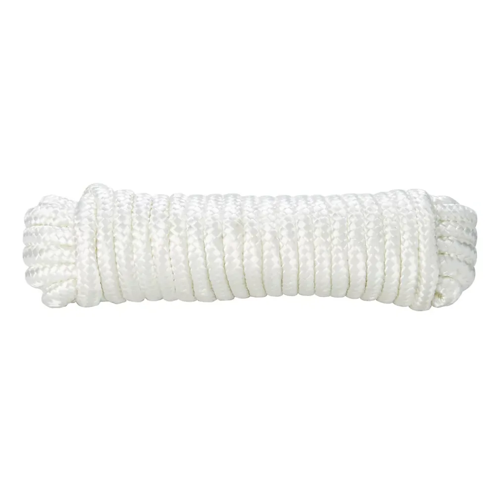Diall Corde, Fil Et Ficelle-Corde tressée en nylon blanc ø8 mm, 10 m