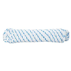 Diall Corde tressée en polypropylène blanche et bleue ø8mm, 7.5 m