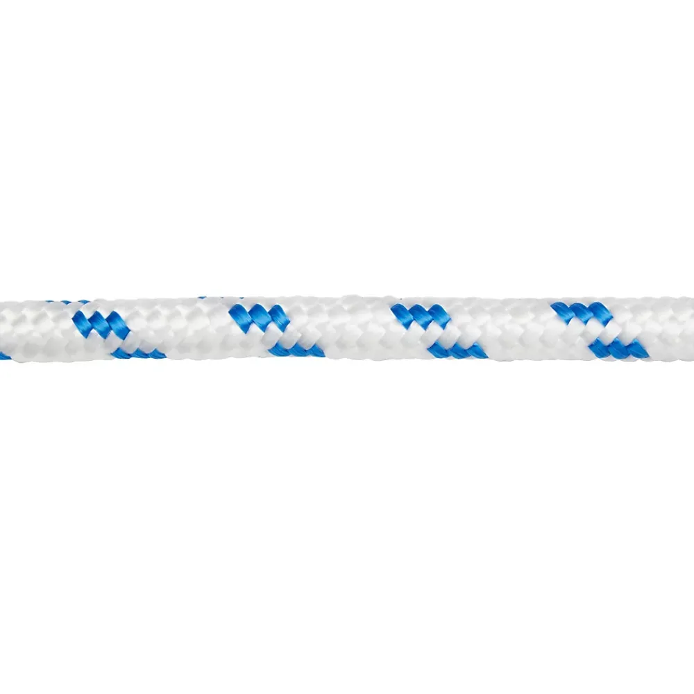 Diall Corde, Fil Et Ficelle-Corde tressée en polypropylène blanche et bleue ø12mm, 15 m