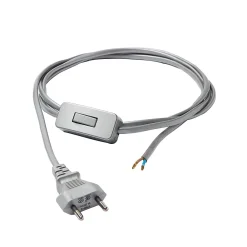 Diall Interrupteur Et Variateur De Lampe-Cordon de lampe avec interrupteur métal 2m