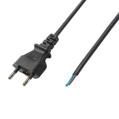 Diall Cordon de lampe avec interrupteur noir 2m