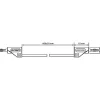 Voltcraft Cordon de mesure banane mâle 2 mm - banane mâle 2 mm, ultra flexible, 2,2 A, accessoire de mesure électricien, garantie 3 ans.