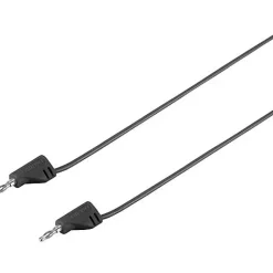 Voltcraft Cordon de mesure banane mâle 2 mm - banane mâle 2 mm, ultra flexible, 2,2 A, accessoire de mesure électricien, garantie 3 ans.