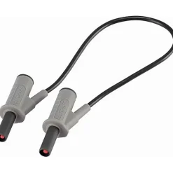 Voltcraft Cordon de mesure de sécurité 4 mm banane mâle - 1000 V, 10 A, accessoire de mesure électricien, garantie 3 ans.
