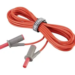Voltcraft Cordon de mesure de sécurité 4 mm banane mâle - 1000 V, 10 A, accessoire de mesure électricien, garantie 3 ans.