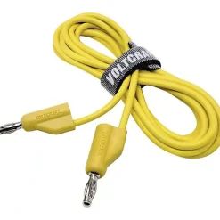 Voltcraft Testeur De Tension-Cordon de mesure ultra-flexible 4 mm banane mâle - 10 A, accessoire de mesure pour électricien, garantie 3 ans.