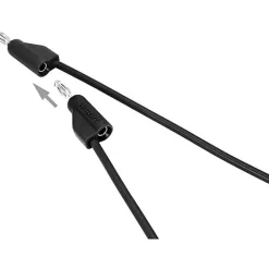 Voltcraft Testeur De Tension-Cordon de mesure ultra-flexible 4 mm banane mâle - 10 A, accessoire de mesure pour électricien, garantie 3 ans.