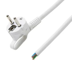Diall Interrupteur Et Variateur De Lampe-Cordon de rechange pour appareil avec mise à la terre 16A H05VVF 3G1.5mm² 3m blanc