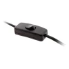 Zenitech Câble, Fil Et Cordon D'Alimentation-Cordon + interrupteur luminaire 1,5m - Noir -