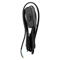 Zenitech Câble, Fil Et Cordon D'Alimentation-Cordon + interrupteur luminaire 1,5m - Noir -