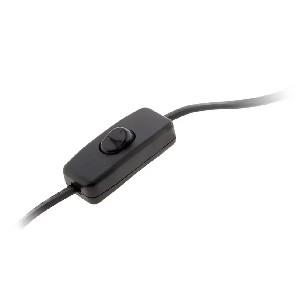 Zenitech Câble, Fil Et Cordon D'Alimentation-Cordon + interrupteur luminaire 1,5m - Noir -