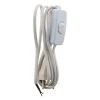 Zenitech Câble, Fil Et Cordon D'Alimentation-Cordon + interrupteur luminaire 1,5m - Blanc -