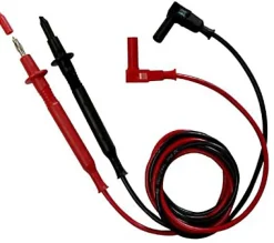 Zenitech Testeur De Tension-2 cordons pointe de touche fiche coudée ø4 mm
