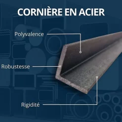 Comment Fer Cornière-Corniere acier 25x25 ep 3 mm, Longueur : 2 metres -