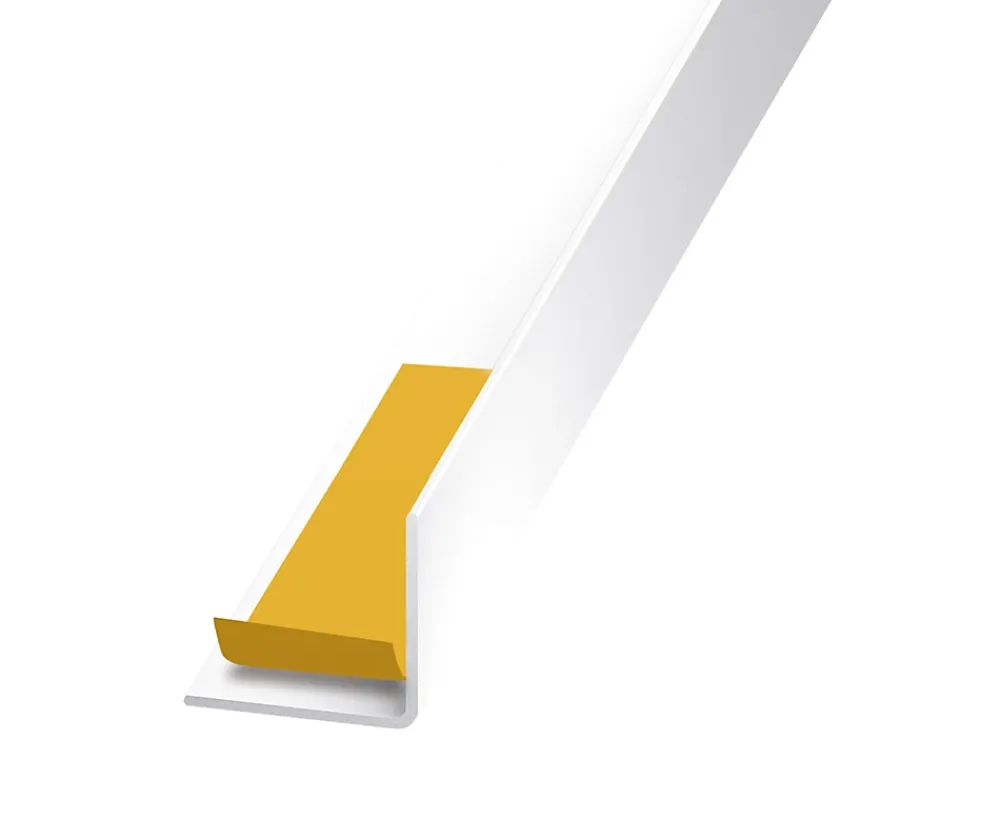 CQFD Cornière-Cornière aluminium blanc auto-adhésive 25 x 25 mm, 1.30 m