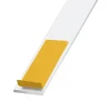 CQFD Cornière aluminium blanc auto-adhésive 20 x 20 mm, 1.30 m