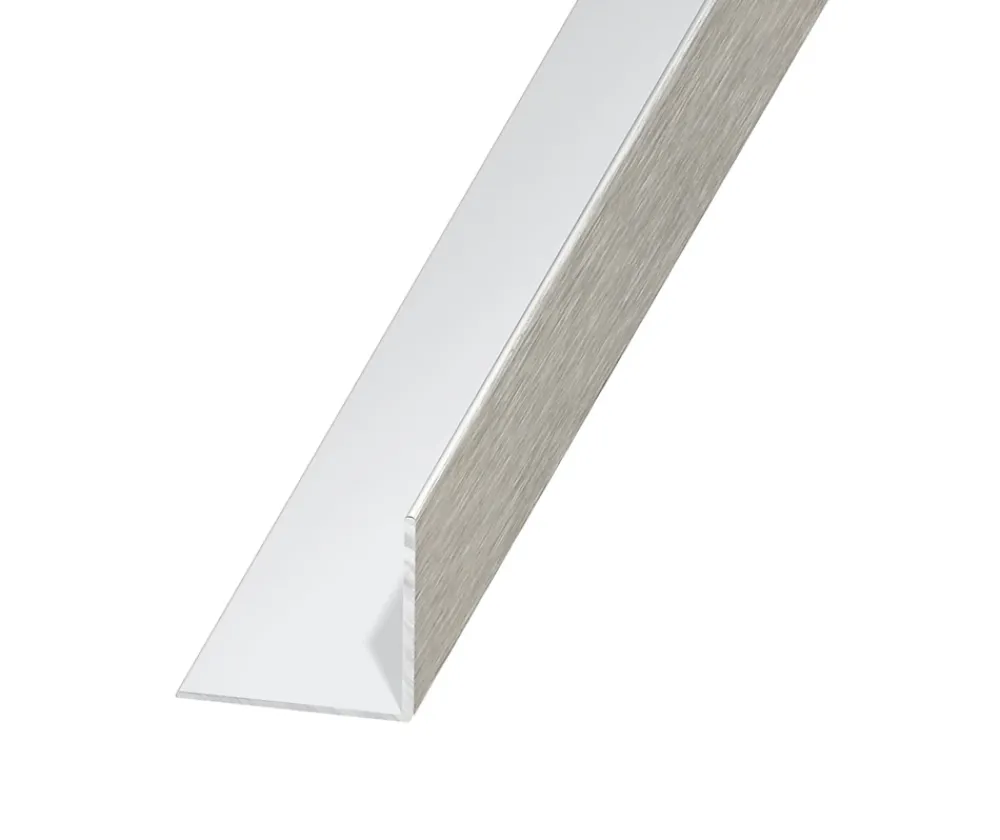 CQFD Cornière-Cornière aluminium brossé 15 x 15 mm, 1 m