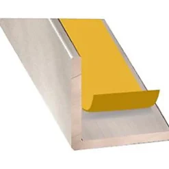 CQFD Cornière aluminium Inox auto-adhésive 15 x 15 mm, 1.30 m