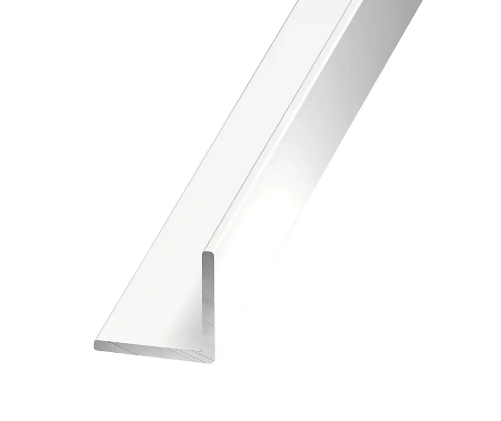 CQFD Cornière égale aluminium laqué blanc 20 x 20 mm, 2 m