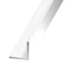 Cornière-Cornière égale aluminium laqué blanc 20 x 20 mm, 1 m