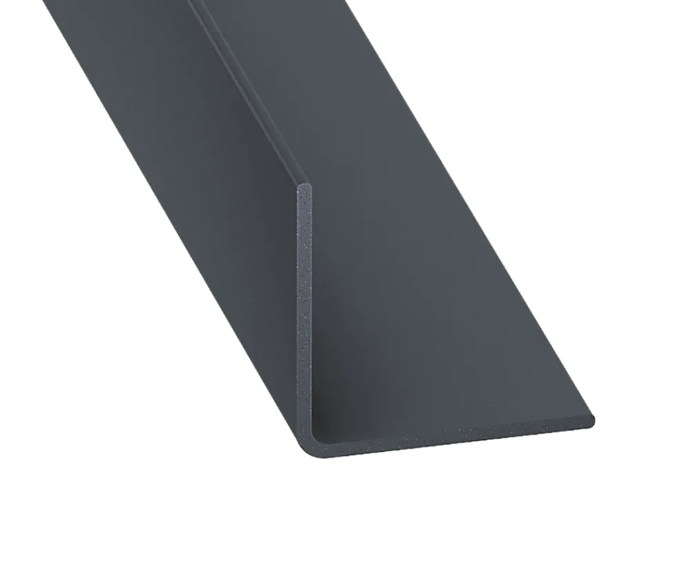 CQFD Cornière égale PVC anthracite 20 x 20mm, L. 2,6 m