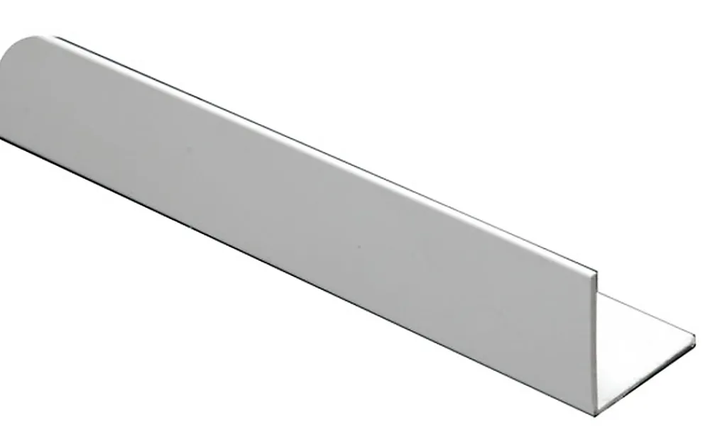 Cornière-Cornière égale PVC blanc 7 x 7 mm, 1 m