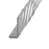 Cornière inégale damier aluminium brut 30 x 50 mm, 2 m