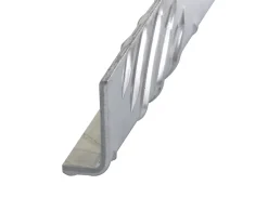 Cornière inégale damier aluminium brut 30 x 50 mm, 2 m