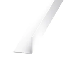 Cornière-Cornière PVC blanc 10 x 10 mm, 1 m Polychlorure de vinyle (PVC)