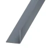 Cornière-Cornière PVC gris titane 20 x 20 mm, 2 m