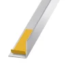 CQFD Cornière-Cornière PVC inox auto-adhésive 20 x 20 mm, 1.30 m