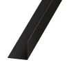 Cornière-Cornière PVC noir brillant 20 x 20 mm, 2,5 m