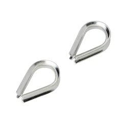 Diall Accessoire De Corde, Câble Et Chaîne-Cosse-coeur inox pour câble Ø. 4 mm vendue par 2