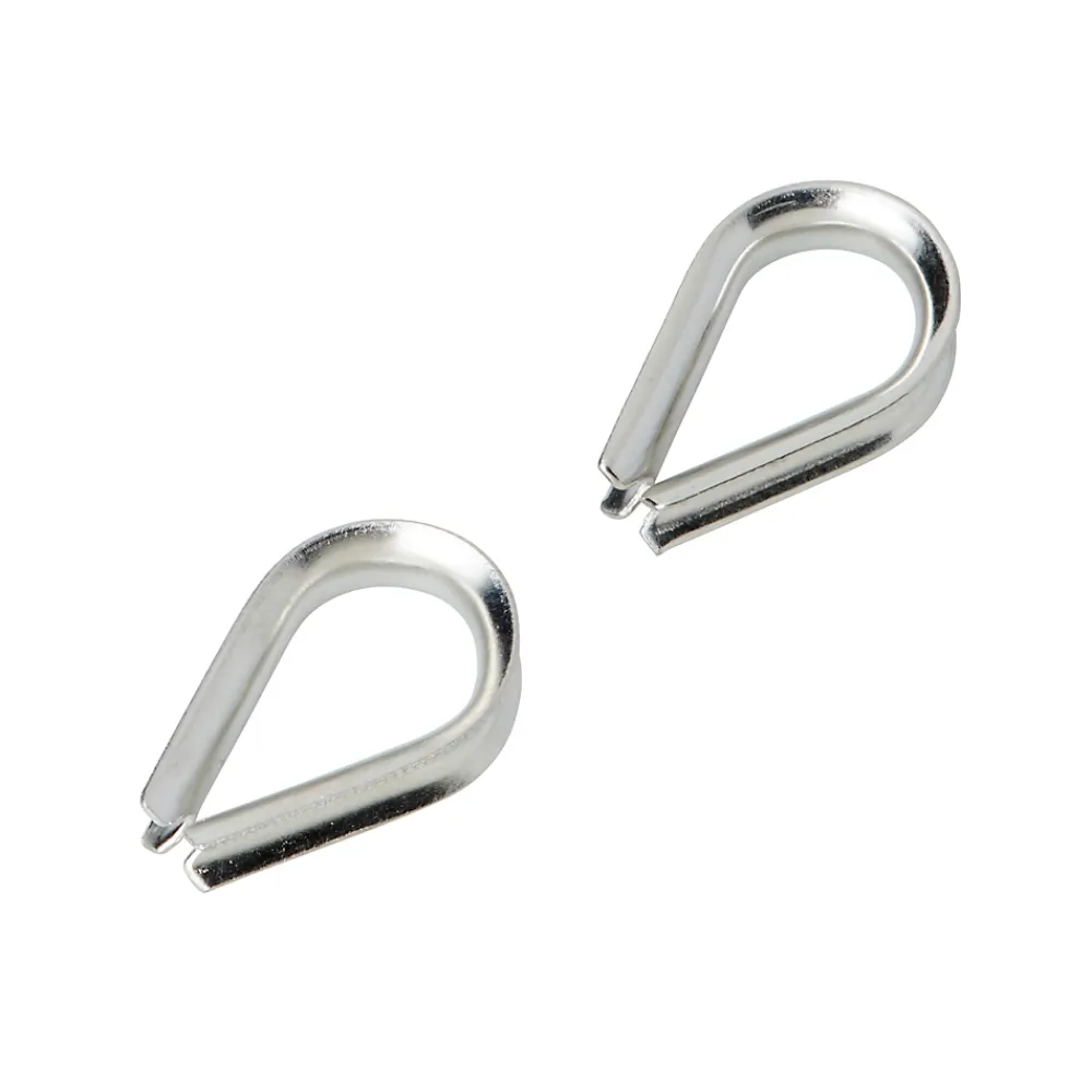 Diall Accessoire De Corde, Câble Et Chaîne-Cosse-coeur inox pour câble Ø. 4 mm vendue par 2
