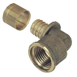 Garis Tube Et Raccord Per-Coude femelle fixe et raccord à glissement PER D12 3/8'' - - 2307-12-12