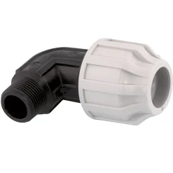 Fitt Coude mâle polypropylène à compression Ø20 femelle 1/2 (15x21)
